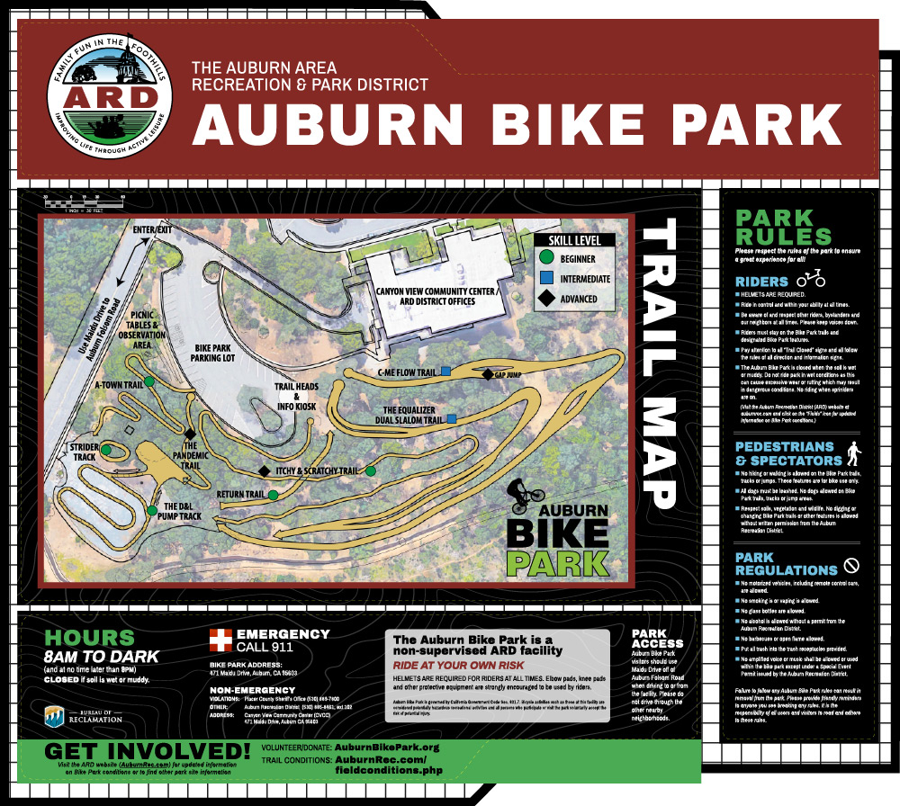 Auburn Bike Park Map